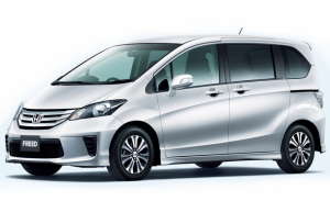 Коврик в багажник Honda Freed I/Spike 2008-2016 (7 мест, 2 ряд диван) (правый руль)