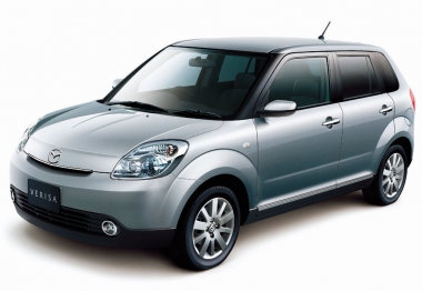 Коврики из экокожи 3D Mazda Verisa 2004-н.в. (правый руль)