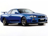 Коврики из экокожи 3D  Nissan Skyline R34 (правый руль) 1998-2002